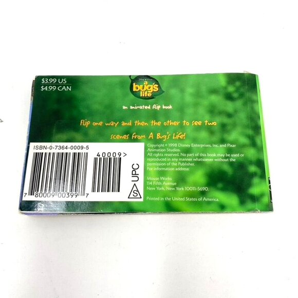 Disney's A Bug's Life 1998 An Animated Flip Book 2 Movie Scenes - Picture 2 of 9